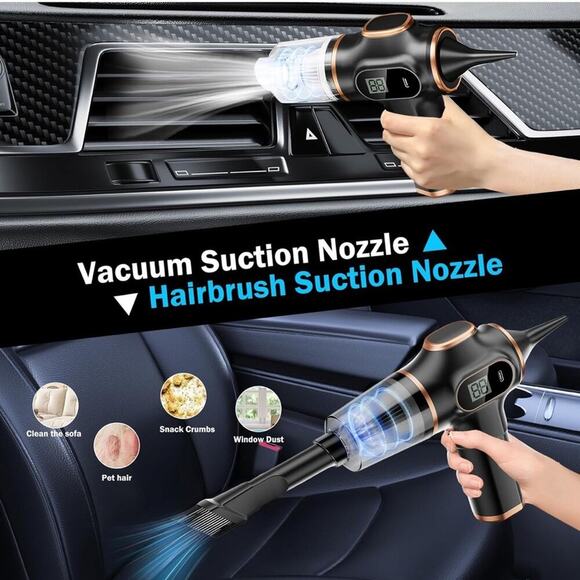 Wireless Car Vacuum Cleaner 98000Pa 120W Cordless Handheld Portable High power - Picture 4 of 5